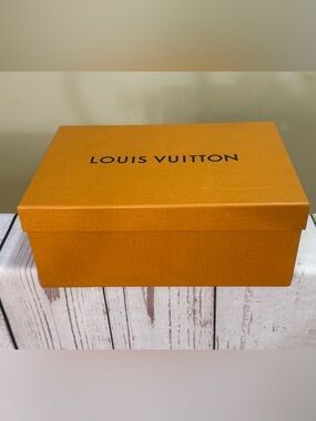 Louis Vuitton Orange Presentation Box with Black Logo